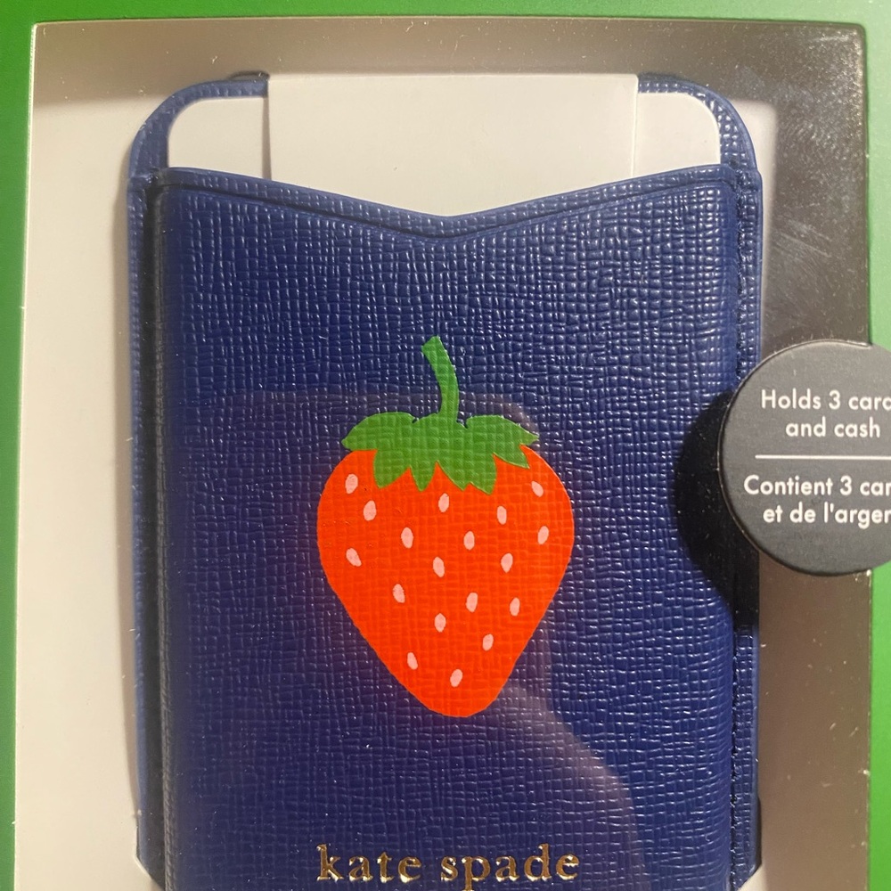 Kate Spade Black Card Holder with Magnetic Closure